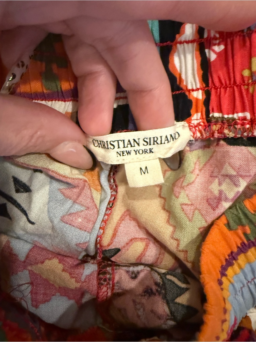 Christian Siriano Patchwork Tribal Harem Pants Boho M - Picture 4 of 5